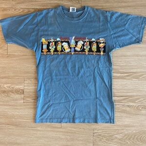 Caribbean Blue Tee with Vibrant Logo